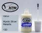 Preview: Volvo, Mystic Silver Metallic, 130: 20ml Lackstift, von ATW Autoteile West.